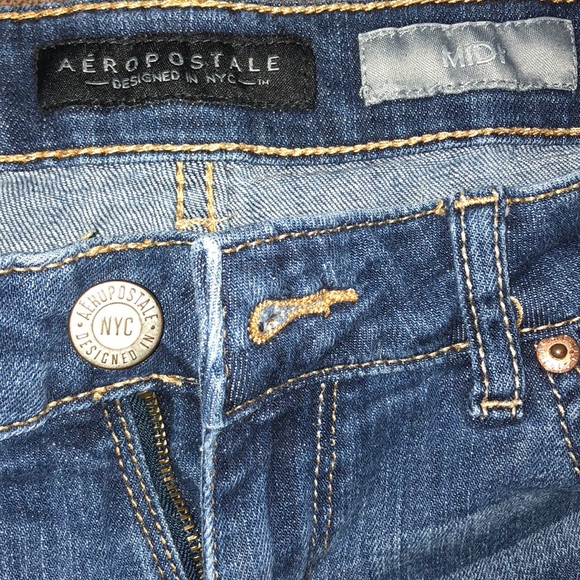 Aeropostale Midi Jean Shorts - Picture 4 of 6